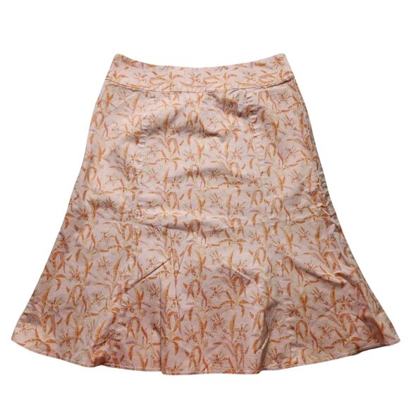 GAP Womens Size 6 Stretch A-line Skirt Y2K Summer Floral Peachy Pink - Picture 1 of 8